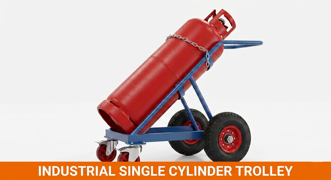 Industrial single cylinder trolley